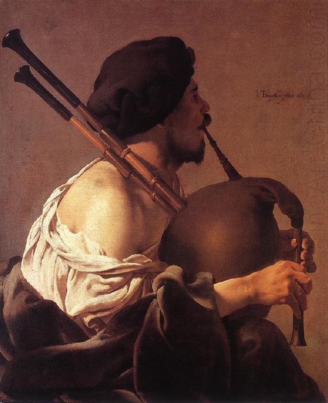 TERBRUGGHEN, Hendrick Bagpipe Player st china oil painting image